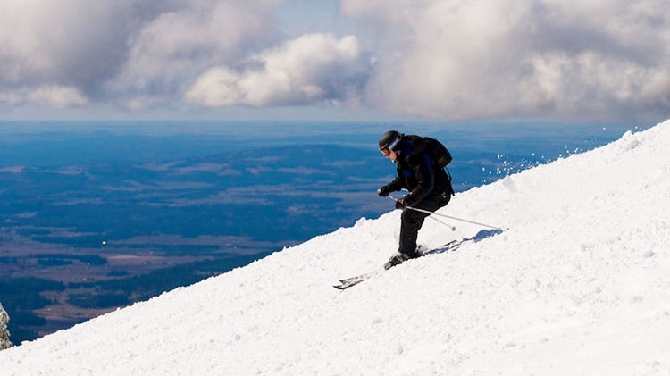 Breathtaking view and powder snow