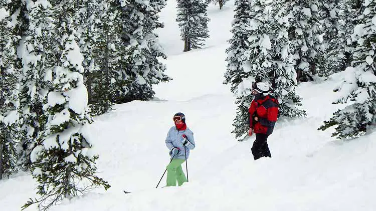 Glade Skiing on Redemption Ridge