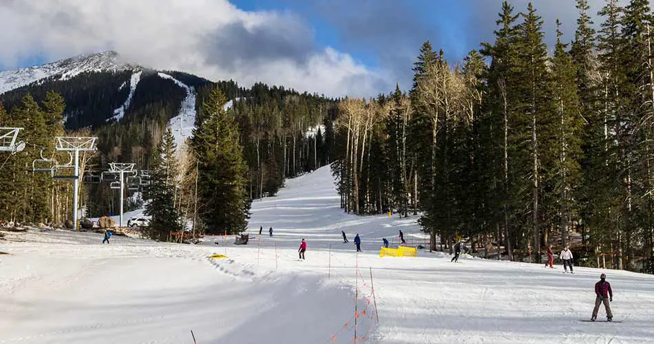 Beginner to advanced runs at Arizona Snowbowl Ski Resort