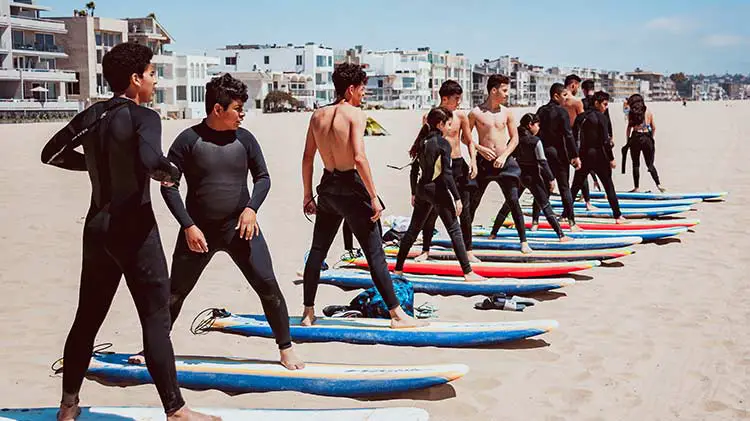 Chill surf class. Photo credit: Matt Cutaia