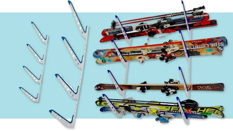 StoreYourBoard Horizontal Multi Ski Wall Rack