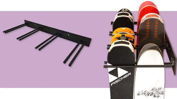 StoreYourBoard Ski Wall Storage Rack Vertical mount