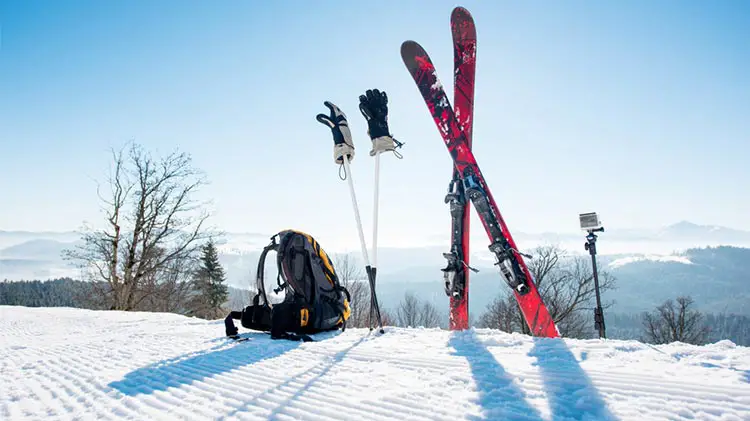 ski gear top mountain