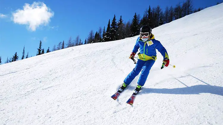 winter sports skiing kid