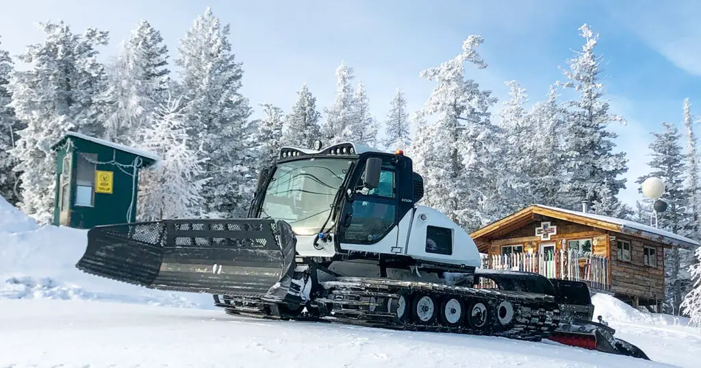 Bison snow cat groomer