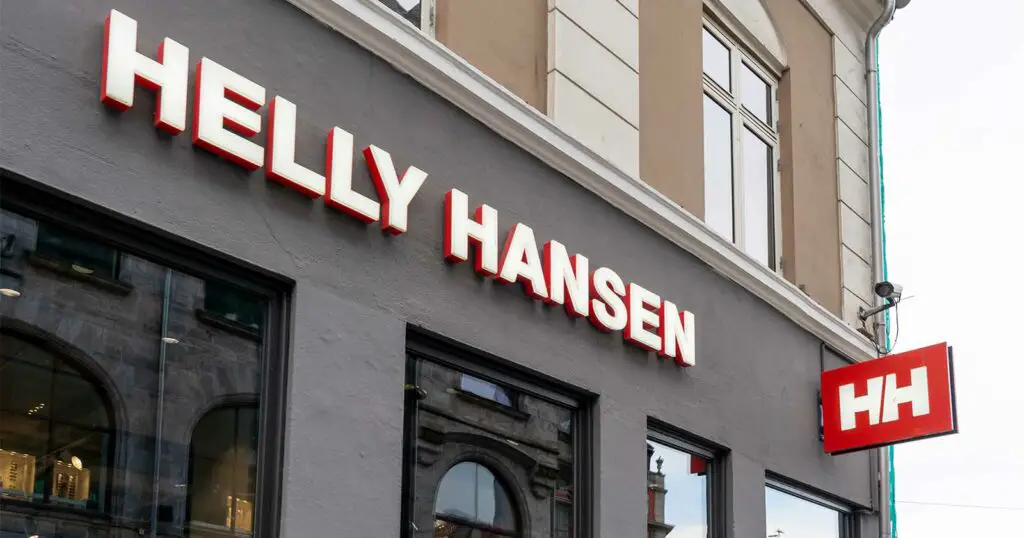 Helly Hansen logo HH storefront