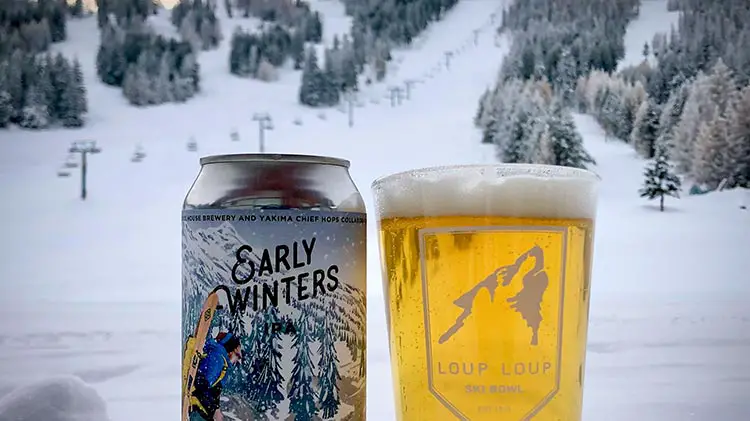 early winters beer loup loup ski bowl glass