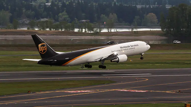 UPS 767 air cargo plane